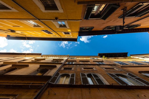 Nadir girato da Via dei Coronari a Roma, lazio, Italy.