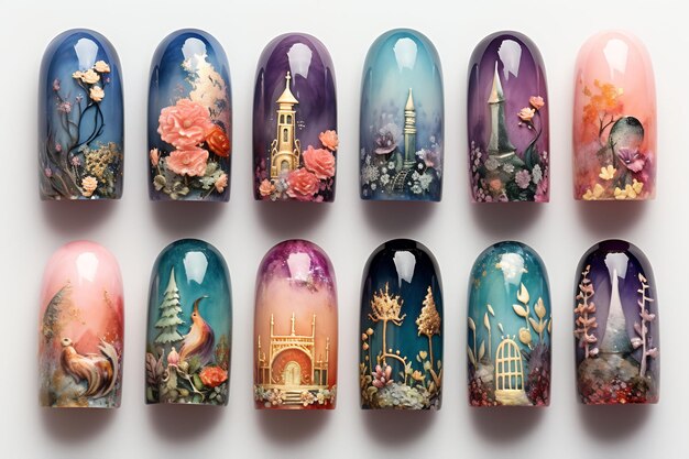 nail art di persona tramite il sito Web di condivisione di foto