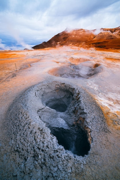 Namafjall area geotermica nel campo di Hverir Islanda