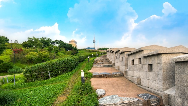 Namsan Park Seoul Corea del Sud Un bellissimo punto di riferimento naturale pubblico vicino alla Torre NSeoul