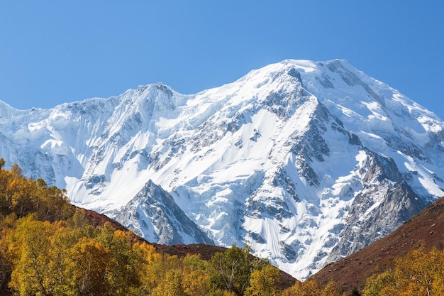 Nanga Parbat, l'Himalaya. Situato in Pakistan. Autunno