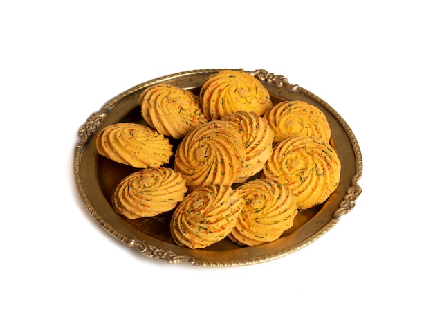 Nankhatai o biscotti dolci indiani dell'alimento