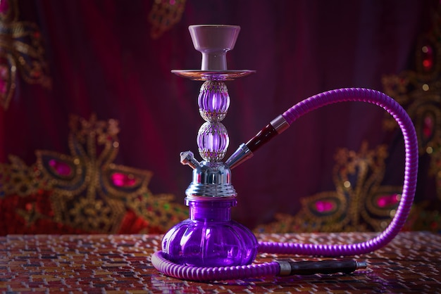 narghilè shisha fumo vetro viola