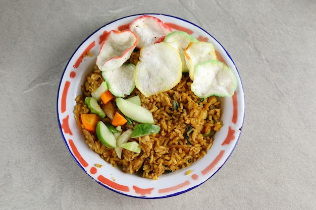 Nasi Goreng Jawa Il popolare piatto di riso indonesiano di riso fritto