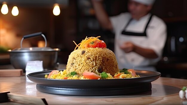 Nasi goreng un piatto di riso fritto del sud-est asiatico