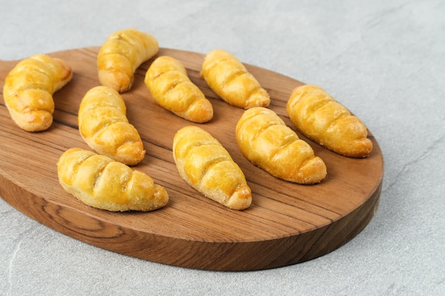 Nastar Nastar Biscotti con marmellata di ananas all'interno di Familiar durante il mese di Ramadan e Eid Fitri