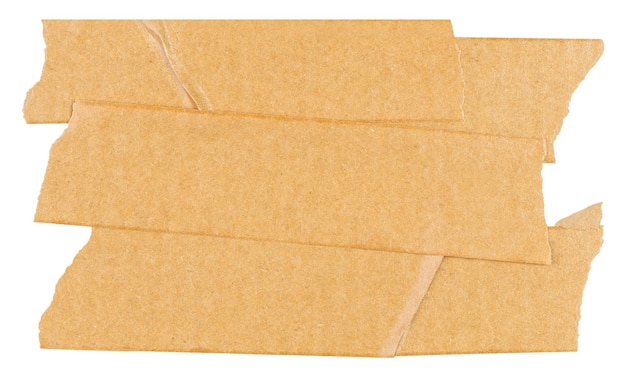 nastri washi marroni adesivi png elemento di collage estetico sfondo trasparente