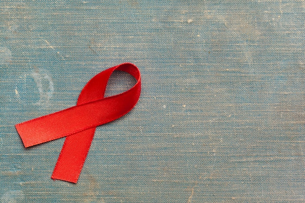 Nastro come simbolo della consapevolezza dell'aids