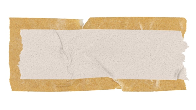 nastro di carta PNG Kraft marrone con passo di copia su sfondo trasparente