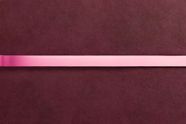 Nastro di fiocco rosa brillante isolato su sfondo trasparente vista dall'alto copia spazio per biglietto di auguri regalo