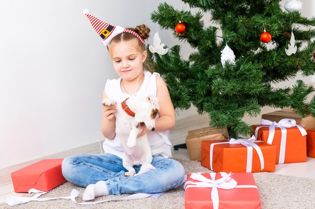 Natale, animali domestici e concetto di vacanze