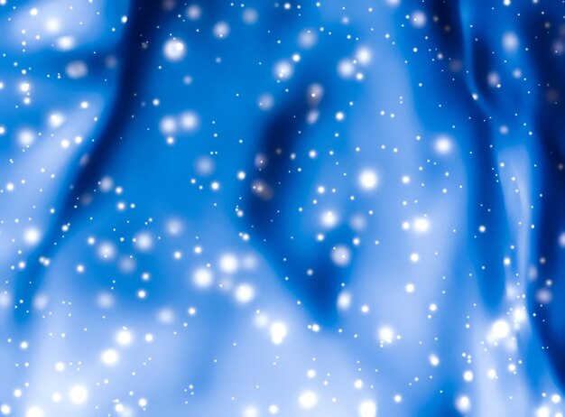 Natale Capodanno e San Valentino sfondo astratto blu vacanze card design lucido neve glitter come sfondo di vendita stagione invernale per il marchio di bellezza di lusso