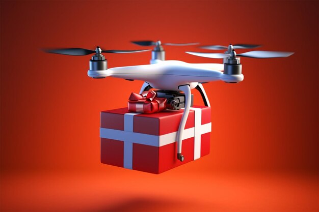 natale consegna drone