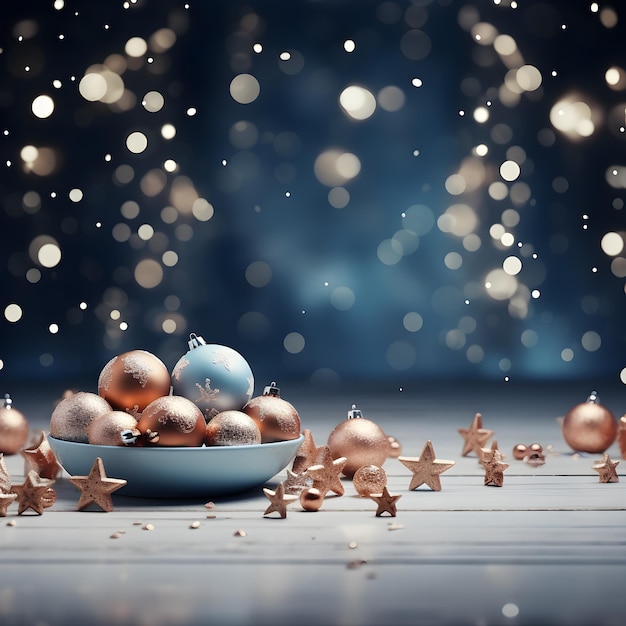 Natale e Capodanno sfondo rendering 3d illustrazione 3d