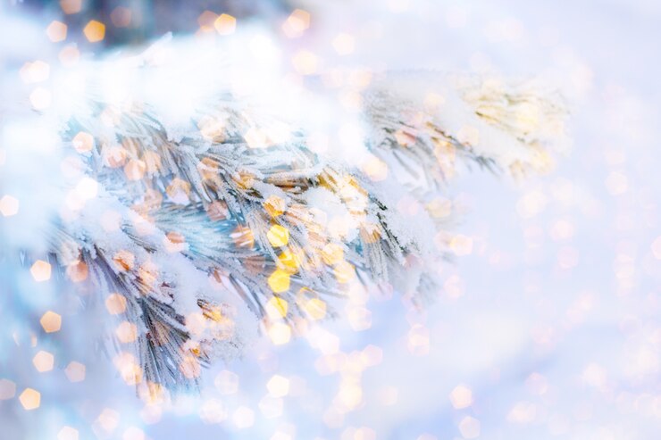 Natale o capodanno sfocato sfondo astratto