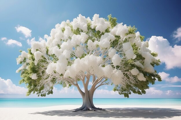 Natura albero bianco bellezza tropicale