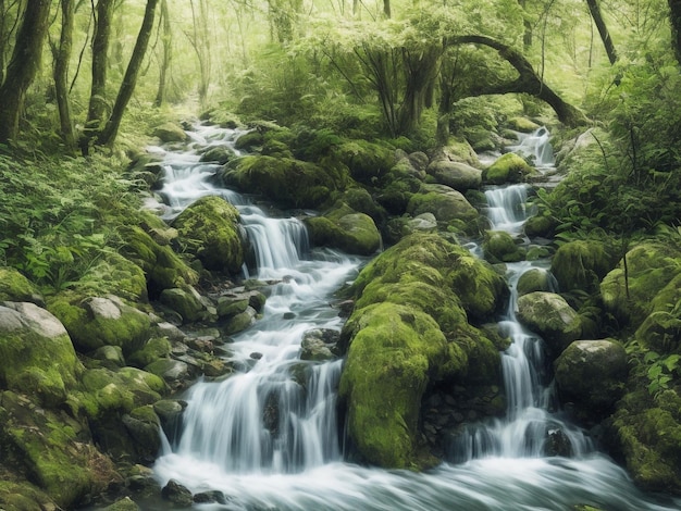 natura bellissima immagine ravvicinata generata dai