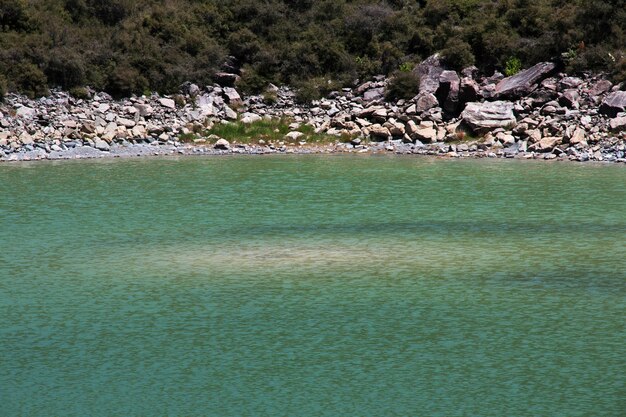 Natura del ghiacciaio Tasman in Nuova Zelanda.