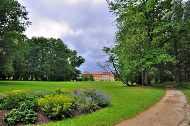 Natura del parco estivo di Schloss Fasanarie a Fulda Hessen in Germania