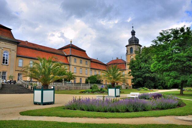 Natura del parco estivo di Schloss Fasanarie a Fulda Hessen in Germania