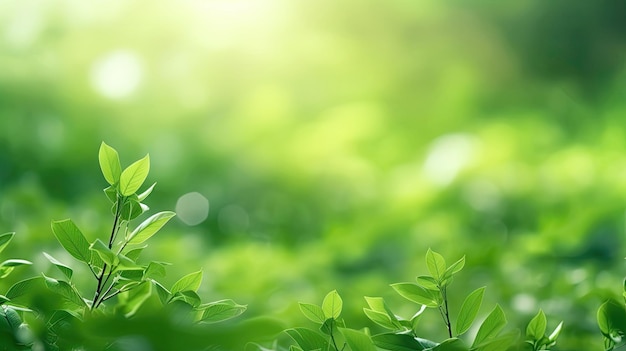 Natura di foglia verde carta da parati