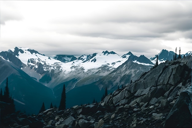 Natura in Canada con meravigliose montagne e foreste