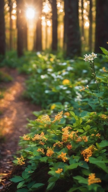 Natura incanto foto gratuita con effetto bokeh abbracciare la bellezza dell'aria aperta