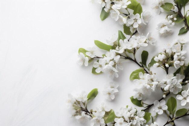 Natura matrimonio bella arte fiorito bianco celebrazione primaverile sfondo fiore fiore generativa AI