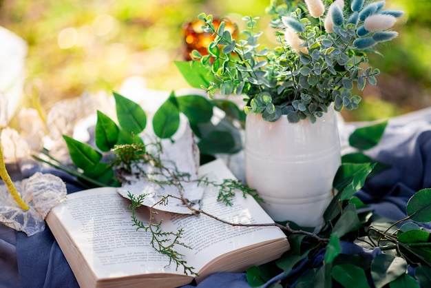 Natura morta un libro aperto