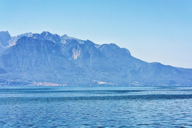 Natura nella Riviera del Lago di Ginevra a Montreux, nel cantone di Vaud, in Svizzera