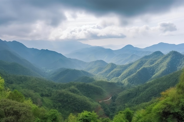 Natura selvaggia vista Natura foresta pluviale Genera Ai