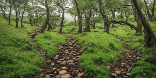 Natura strada pedonale