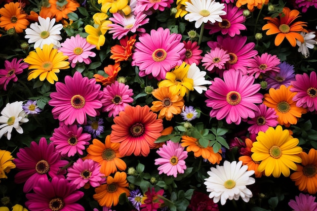 Natura tela giardino di fiori splendore pittoresco