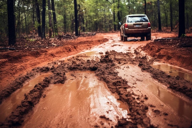 Natures Niche Drive Dirt Road foto auto