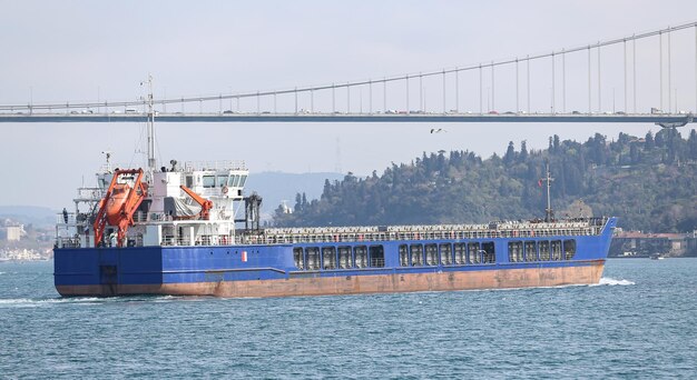 Nave da carico in mare