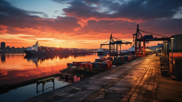 nave da carico nel porto