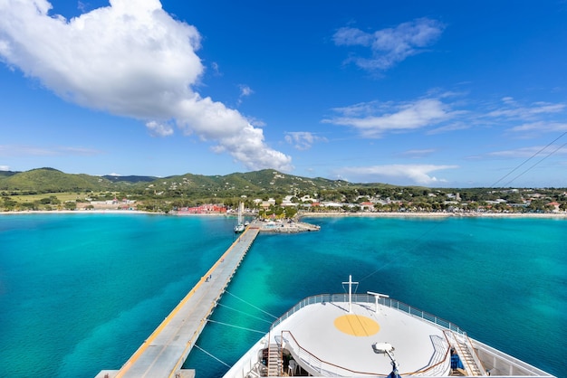 Nave da crociera Vacanze caraibiche Saint Croix Frederiksted Litorale panoramico delle Isole Vergini americane