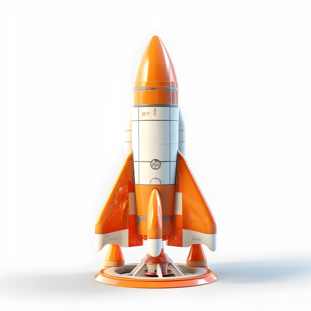 Nave spaziale isolata Rocket start up business IA generativa