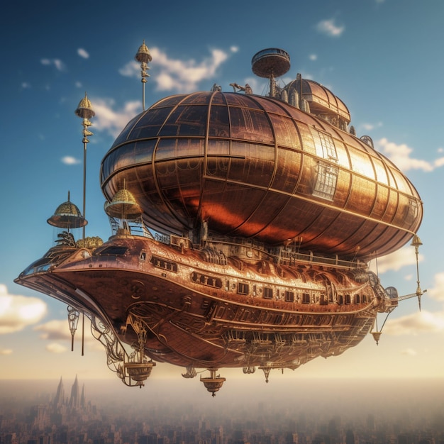 Nave spaziale Steampunk