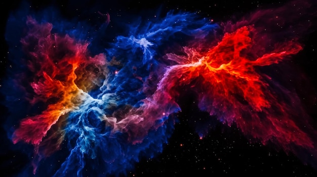 Nebulose multicolori dell'universo il sogno dello spazio generato dall'intelligenza artificiale