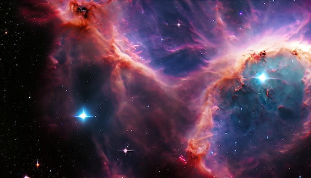 Nebulose nei pianeti e nella galassia dello spazio esterno