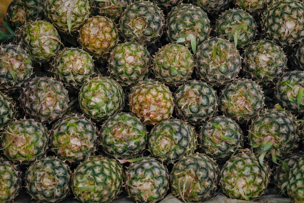 Negozio di frutta ananas