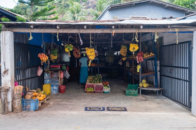 Negozio di frutta locale in sri lanka