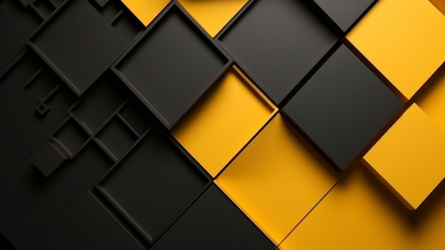 Nei disegni giocosi il design minimalista di un quadrato giallo migliora la concentrazione e la creatività