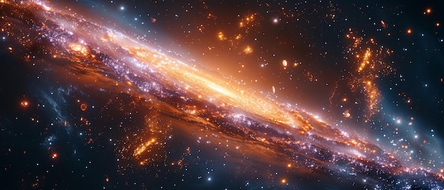 Nell'universo ci sono stelle polvere spaziale e la Via Lattea galassia