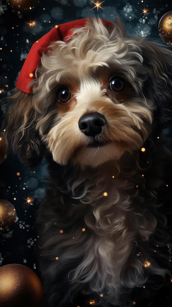 Neo pop art dei cani di Natale