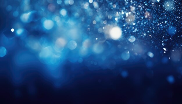 Neon Blue Abstract Sparkles Bokeh sullo sfondo