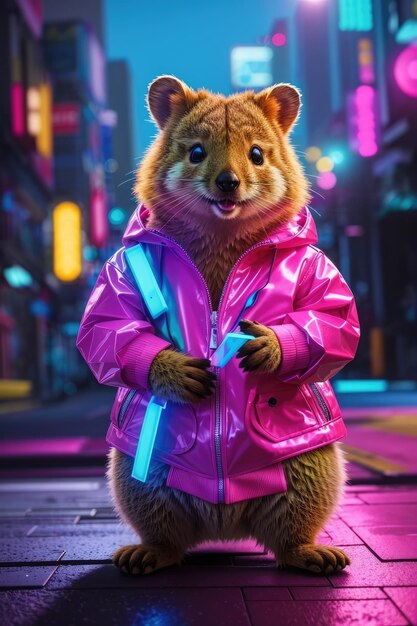 Neon Dreamscape L'avventura promozionale surreale di Quokka