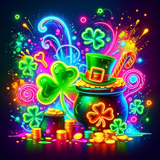 Neon Glow St. Patrick's Day Extravaganza. (La festa del giorno di San Patrizio)