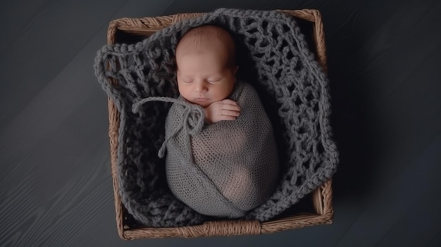 Neonato prima sessione fotografica di un neonato